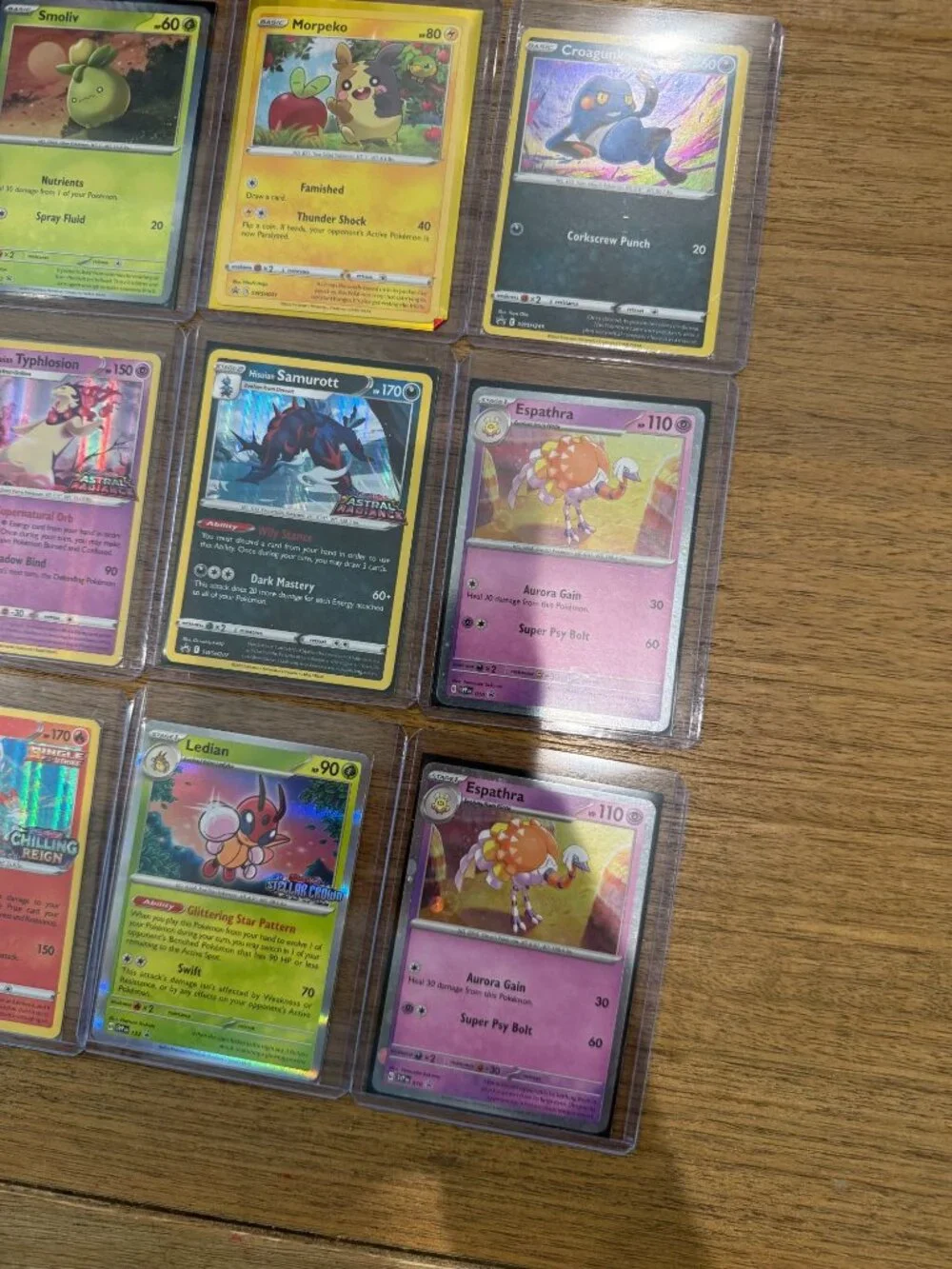 Pokemon TCG Card Lot (15 Holos/Promos) + Astral Radiance Deck Box/ Storage